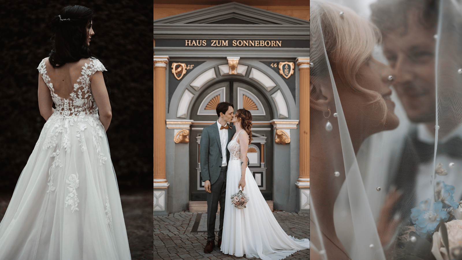 Collage von Hochzeitsbilder aus Erfurt